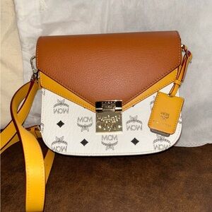 MCM Patricia Visetos leather shoulder  Bag
